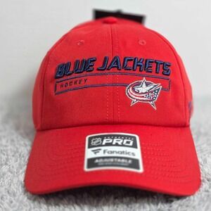 Columbus Blue Jackets NHL Pro Fanatics Rinkside Adjustable Strapback Hat Cap NEW